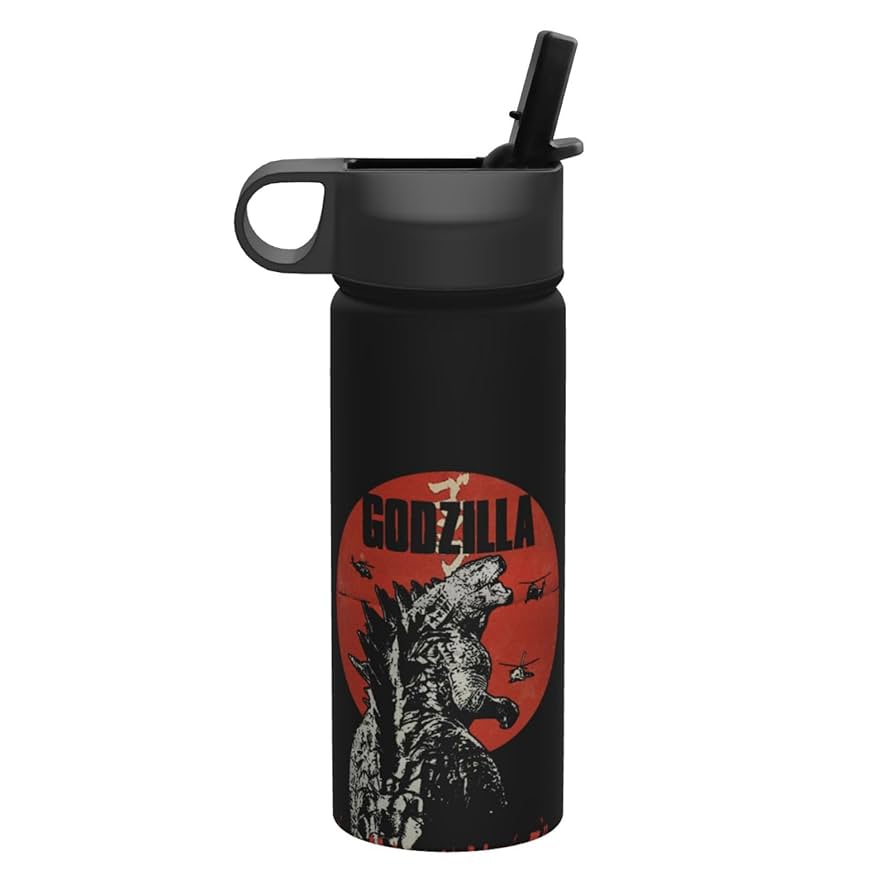 Amazon｜ストロー水筒 ゴジラ 怪獣王 マグボトル ステンレス